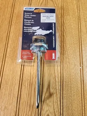 Camco 014717021432 Water Heater Element Screw-in 120-volt 1500-watt 02143