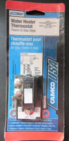 Camco 014717081238 Water Heater Thermostat Therm-o-disc Style Lower Thermodisc #08123