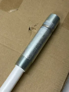 11163 Camco Lot Water Heater Long Threaded Dip Tube 5 Inch Nipple White 3/4 X 50.5