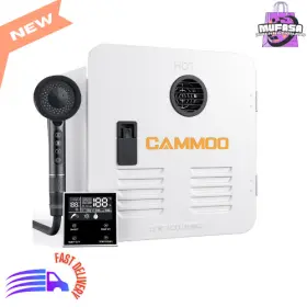 Rv-65000w Cammoo 65000btu Rv Tankless Water Heater With 15x15 Inch White Door 3.9gpm 12v Dc