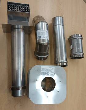 Camplux 2zvewd04 Eccotemp 3 Inch Horizontal Stainless Steel Water Heater Vent Kit 2zvewd03
