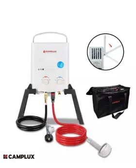 Camplux 850032809559 5l Portable Water Heater Lpg Gas Outdoor Hot Shower Open Box