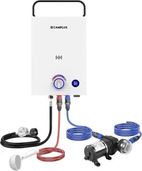 Camplux Enjoy Outdoor Life 850059019221 First Portable Tankless Water Heater With Pump Pack Kits 2.64 Gpm Outdo