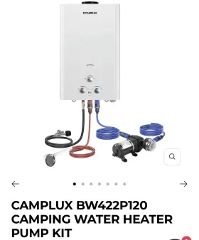 Bw422p120 Camplux Enjoy Outdoor Life Tankless Water Heater 4.22 Gpm Propane With Pump