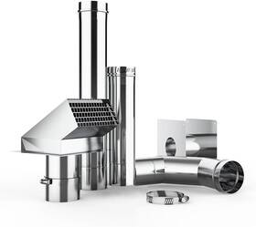 Camplux Enjoy Outdoor Life Vp70tn1 3 Inch Horizontal Stainless Steel Vent Pipe Kit For Indoor Gas Water Heater
