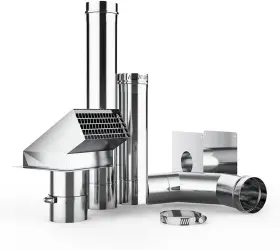 Vp70tn1 Camplux Enjoy Outdoor Life 3 Inch Horizontal Stainless Steel Vent Pipe Kit For Indoor Gas Water Heater
