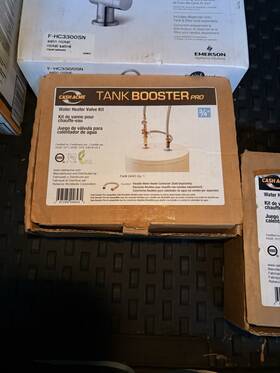 Cash Acme 24643 Tank Booster Pro Water Heater Valve Kit 3/4 In Compatible Sharkbite
