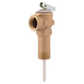 24658-0150 Cash Acme 3/4 Inch Bronze Nclx-a Temperature And Pressure Relief Valve With 3-1/2 Shank Mnpt Inlet