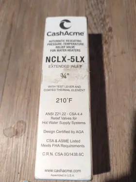 Nclx-5lx Cash Acme Nclx 5lx 19783 0150 3/4 Inch Extended Inlet Pressure Relief Valve