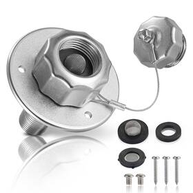 Chimimedecor 765057565215 All Metal Rv City Water Inlet With Check Valve Replacement Wit