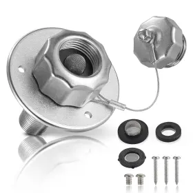Chimimedecor 765057565215 All Metal Rv City Water Inlet With Check Valve Replacement Wit