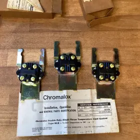 411176 Chromalox Lot Of 3 - Hlc High Limit Control Part# Temperature Nos