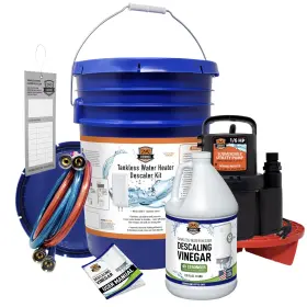 Cxte-1773 Chromex Tankless Water Heater Flush Kit With Concentrated Vinegar White