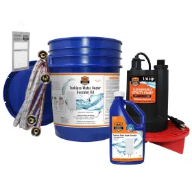 Dhx1-1055 Chromex Tankless Water Heater Flush Kit With Certified Liquid Descaling Solution And