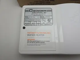 208-i Chronomite 832325015894 Electric Tankless Water Heater M-20l/208-i 104f