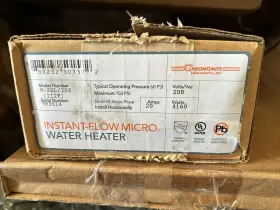 M-20l-240 Chronomite M-20l/240 Instant-flow Micro Tankless Electric Hot Water Heater