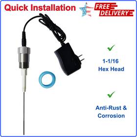 Cinojaze 76852352 Powered Anode Rod For Water Heater Tank Electrical Titanium Model A