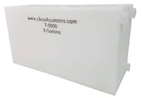 0500 Classacustoms 671065514339 Customs T One 1 5 Gallon Rv Fresh And Gray Water Holding Tank Conces