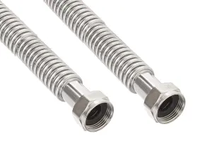 173124 Cmi Inc 24ft Stainless Steel Flexible Water Line 3/4ft X 1ft Female Threaded