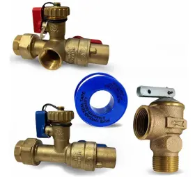 3002 Cmi Inc - 3/4 Inch Tankless Water Heater Isolation Valve Kit With Full Port S