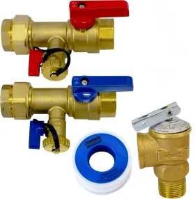 3008 Cmi Inc - 1 Inch Ips Tankless Water Heater Isolation Service Valve Kit F