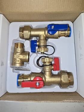 Cmi 3011 3/4 Inch Tankless Water Heater Kit T-handle With Pressure Relief Valve