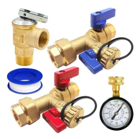 Cmi 847877053032 Inc - 3/4 Inch Tankless Water Heater Isolation Service Valve With Pressur