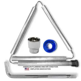 B079mshwtk Cmi Flexible Water Heater Magnesium Anode Rod 3/4 Inch Npt Thread Hex Plug