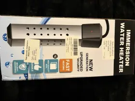 Km-2000 Cobam Immersion Water Heater 2000w Silver Black Fast Heating