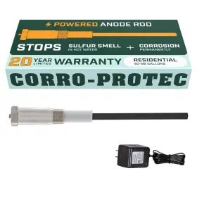 Corro-protec 094922963871 Powered Anode Rod For Water Heater 20-year Warranty Eliminates