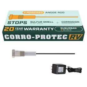 Corro-protec 094922963956 Rv Anode Rod For Hot Water Heater 20-year Powered Permanently Stops C