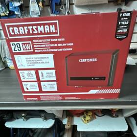 Craftsman Cmxtepa0029 29 Kw Tankless Electric Water Heater Red 240v Digital Led Wall Mount