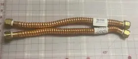 16550218 Crown Crown. Corrugated Copper Water Heater Connector. 18 Inch 3/4 Fip