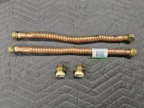 Hfwcc-07s-18 Crownflex 3/4 Inch X Fip 18 Copper Water Heater Connector Hose With Fittings