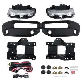 Wd-3291ab Custoneparts Led Fog Light Assembly With Wiring Harness And Switch Fit 2019-2023 Ram 2500