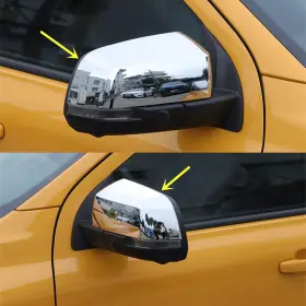 24rangerhsj Cyauto New Door Exterior Rearview Mirror Cover Cap Trim For Ford Ranger 2024 2025 C