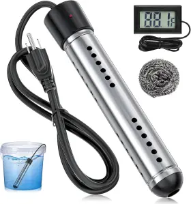 2000w Damaine Jrq2 Immersion Water Heater Portable Electric With Real-time Lcd