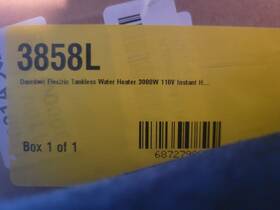 Daordaer 3858l Electric Tankless Water Heater 3000w 110v 32a Black Digital Display