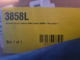 3000w Daordaer 3858l Electric Tankless Water Heater 110v 32a Black Digital Display