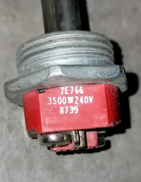 2e766 Dayton 3500 Watt Hot Water Tank Element New Open Box No Gasket