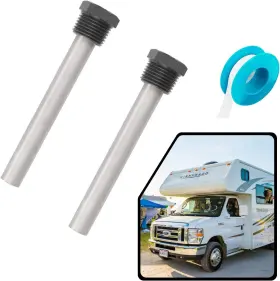 Dele 313036396369 Rv Water Heater Magnesium Anode Rod For Atwood Heaters 2 Pack 1/2 Inch Npt