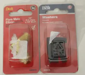 Do It Best 009326425863 3/8 Inch X1/4 Flare Elbow And Water Heater Connector Washers
