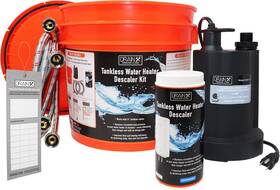 Drainx 812376042450 Tankless Water Heater Flush Kit With 1/6 Hp Pump And Descaler
