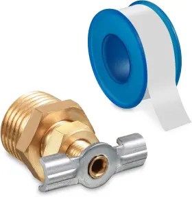 Dreyoo 313036971900 2 Pack 1/2ftft Rv Water Heater Replacement Drain Valve With Tape