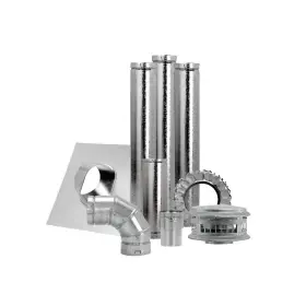 5963383 Duravent Vent Unit Heater Kit 4 Inch Vertical Galvanized Steel Model# 4bvknt