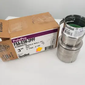 Fsa-03m-2ppf Duravent Polypro Single Wall Gas Vent 3 Inch Fns - 2 Pp