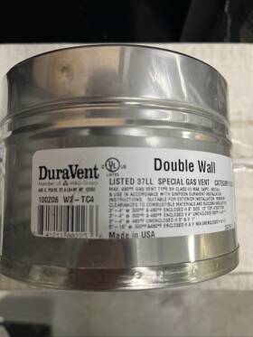 Duravent W2-tc4 Stainless Steel 4 Inch Double Wall Tee Cap