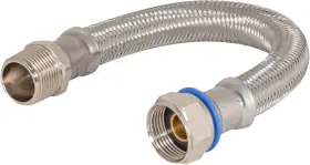 48573 Eastman 12 Inch Water Heater Connector 3/4 Fip X Mip Flexible Stainless