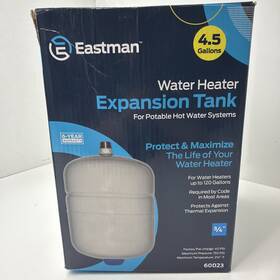 Eastman 60023 New Water Heater Expansion Tank For Portable Systems 4.5gal 3/4in #60023