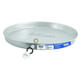 60089 Eastman Aluminum Water Heater Drain Pan With Pvc Fittings 26 Inch Id X 28